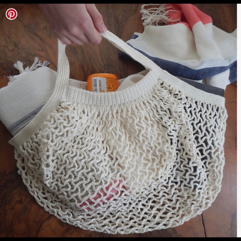 QuiQuatro Crochet Circle Market Bag